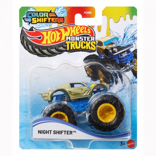 HOT WHEELS MONSTER TRUCKS COLOR SHIFTERS NIGHT SHIFTER (JDV87)