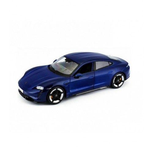 BURAGO 1/24 PORSCHE TAYCAN TURBO S BLUE (18/21098)