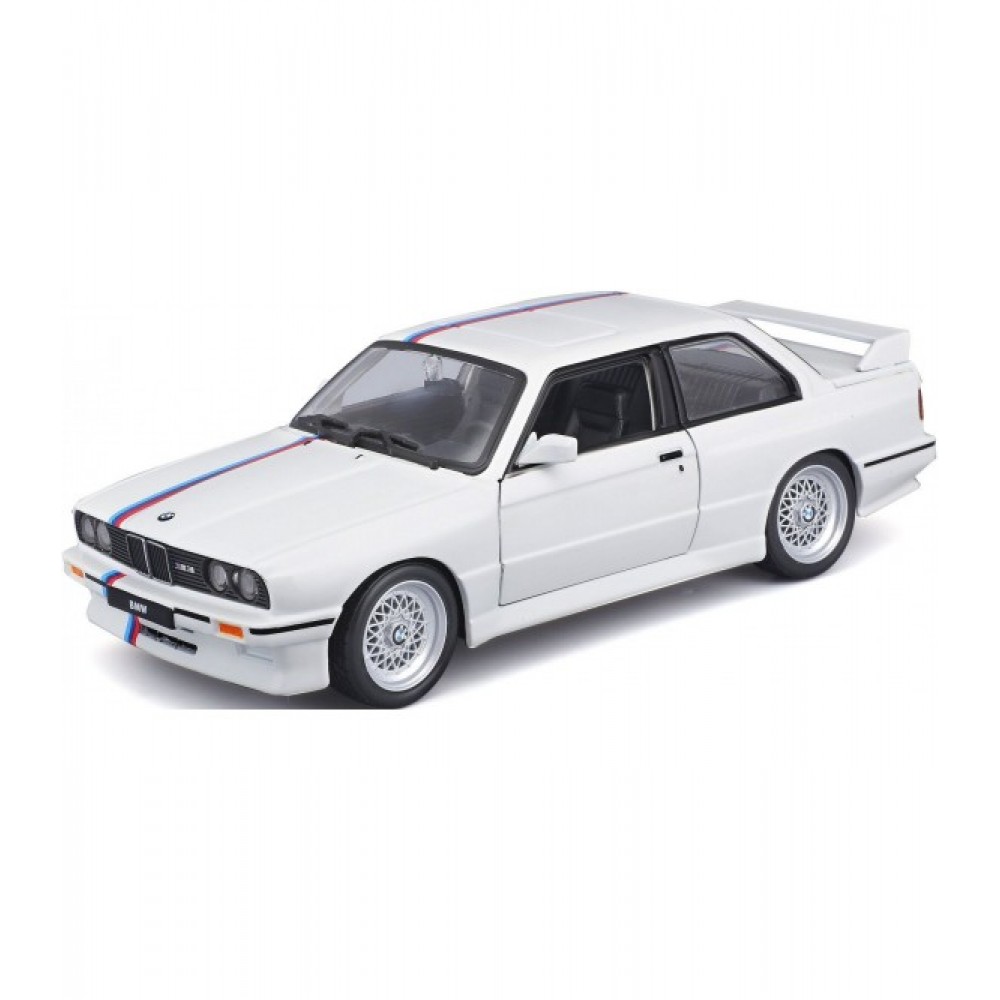 BURAGO 1/24 BMW 3 SERIES M3 1988 WHITE (18/21100)
