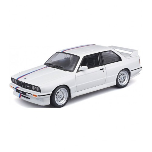 BURAGO 1/24 BMW 3 SERIES M3 1988 WHITE (18/21100)