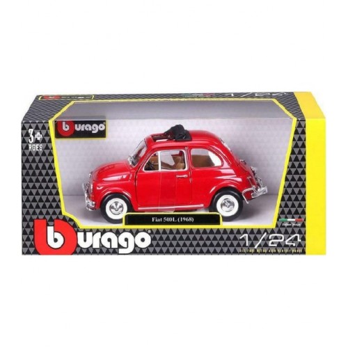 BURAGO 1/24 FIAT 500L (1968) RED (18/22099)