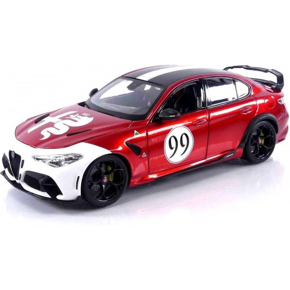 BURAGO 1:18 ALFA ROMEO GIULIA GTAm RED #99 (18-11049)
