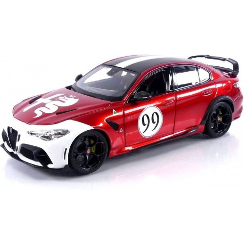 BURAGO 1:18 ALFA ROMEO GIULIA GTAm RED #99 (18-11049)