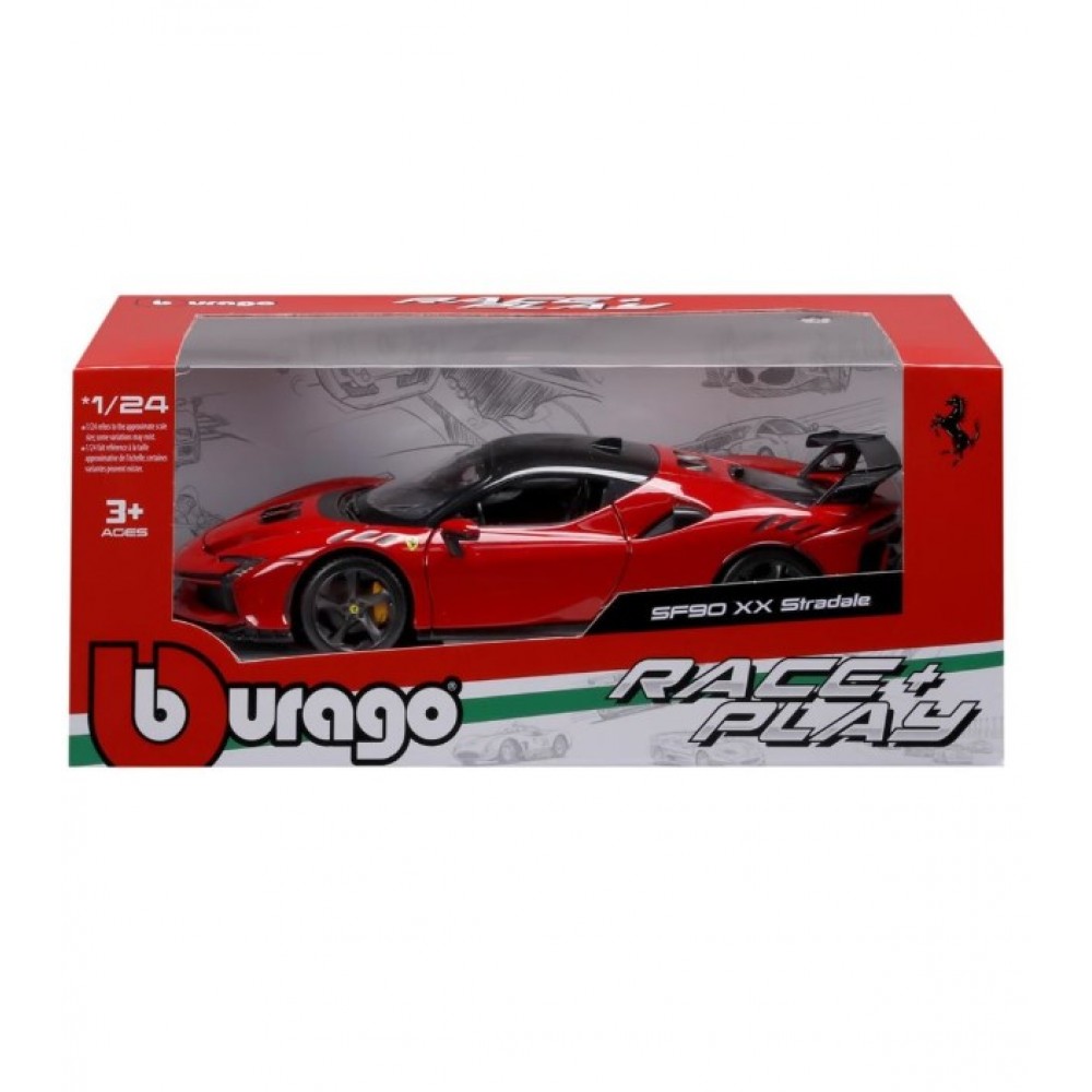 BURAGO 1/24 FERRARI SF90 XX STRADALE RED (18/26032)
