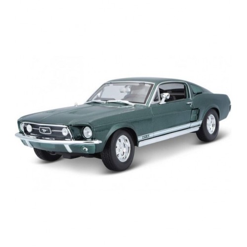 MAISTO 1/18 SPECIAL EDITION 1967 FORD MUSTANG GTA FASTBACK GREEN (48/31166)