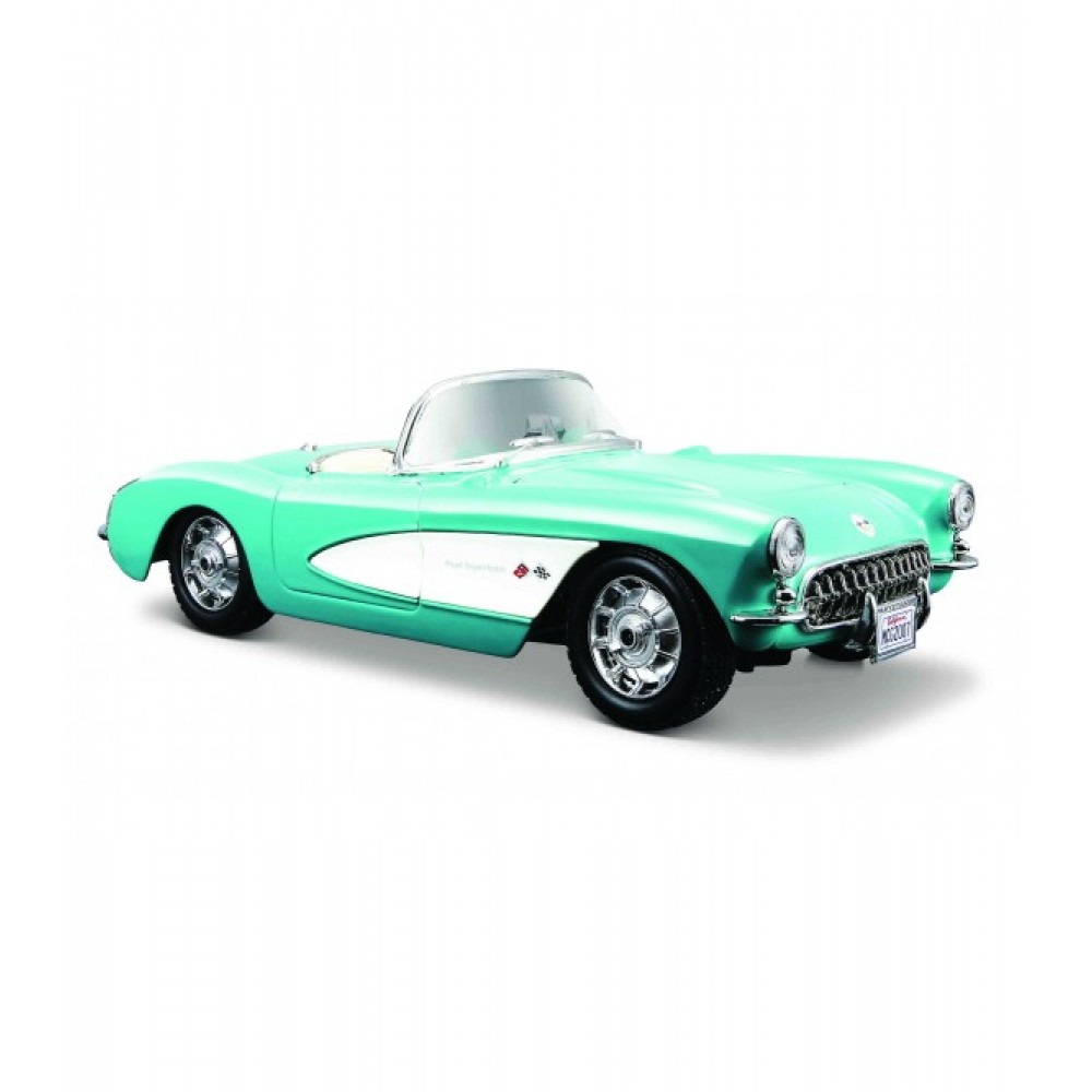 MAISTO  1/24 SPECIAL EDITION 1957 CHEVROLET CORVETTE TURQUOISE (48/31275)