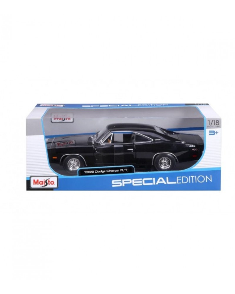 MAISTO 1:18 SPECIAL EDITION 1969 DODGE CHARGER R/T BLACK (48/31387)