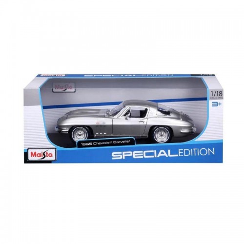 MAISTO 1:18 SPECIAL EDITION 1965 CHEVROLET CORVETTE SILVER (48/31640)
