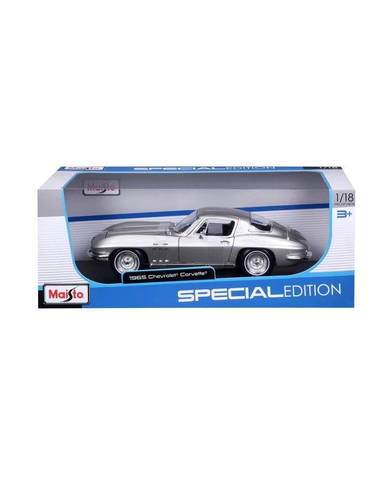 MAISTO 1:18 SPECIAL EDITION 1965 CHEVROLET CORVETTE SILVER (48/31640)