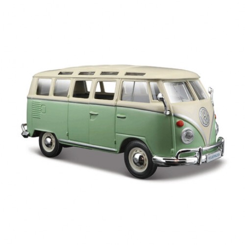 MAISTO 1:25 SP. ED. VOLKSWAGEN VAN "SAMBA" GREEN/CREAM (48/31956)
