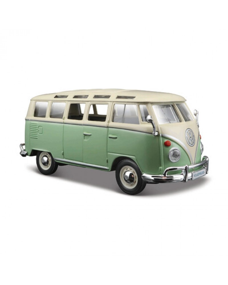 MAISTO 1:25 SP. ED. VOLKSWAGEN VAN "SAMBA" GREEN/CREAM (48/31956)