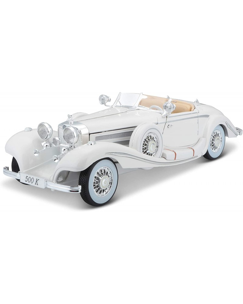 MAISTO 1:18 PE. ED. 1936 MERCEDES-BENZ 500K TYP SPECIALROADSTER WHITE (48/36055)