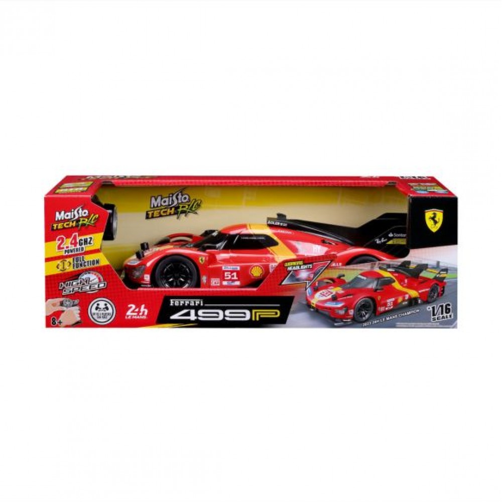 MAISTO 1:16 ΤΗΛΕΚΑΤΕΥΘΥΝΟΜΕΝΗ FERRARI 499P LMH (49/82861)