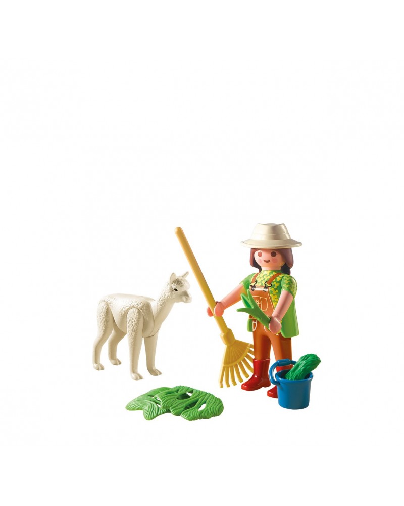 PLAYMOBIL ΦΥΛΑΚΑΣ ΖΩΟΛΟΓΙΚΟΥ ΚΗΠΟΥ ΜΕ ΑΛΠΑΚΑ (4944)