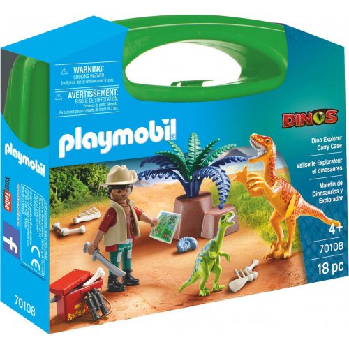 Playmobil maxi βαλιτσακι Εξερευνητής Και Δεινόσαυροι (70108)