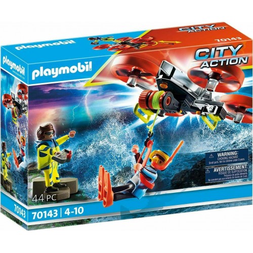 PLAYMOBIL ΕΠΙΧΕΙΡΗΣΗ ΔΙΑΣΩΣΗΣ ΔΥΤΗ ΜΕ DRONE (70143)