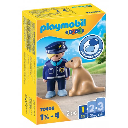 PLAYMOBIL Αστυνομικός με εκπαιδευμένο σκύλο (70408)