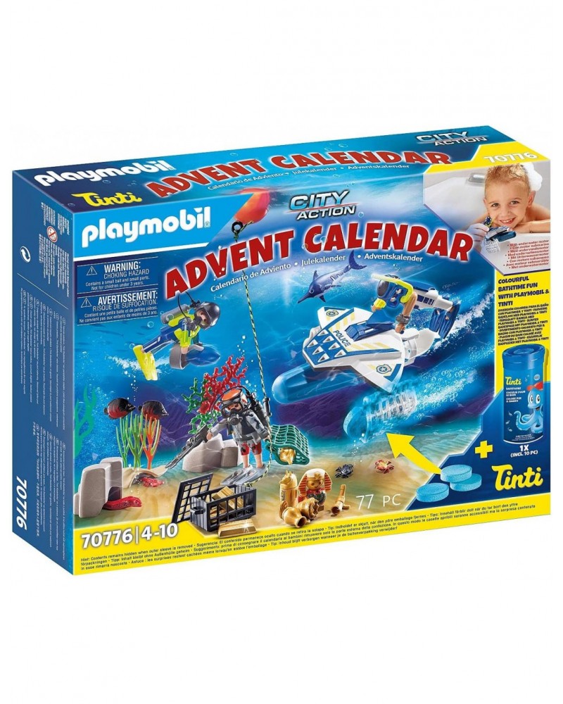 PLAYMOBIL XMAS ΗΜΕΡΟΛΟΓΙΟ ΠΑΙΧΝΙΔΙ ΣΤΗΝ ΜΠΑΝΙΕΡΑ ΜΕ ΑΣΤΥΝΟΜΟΥΣ (70776)