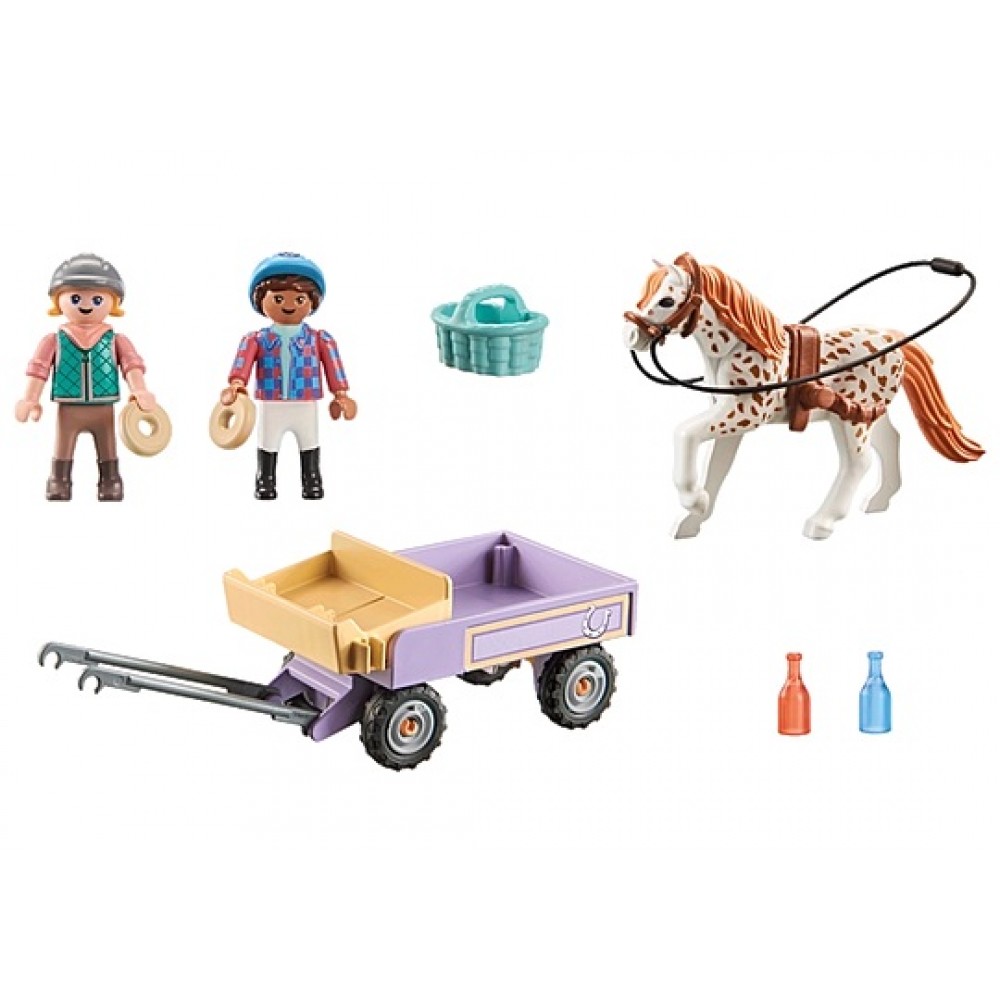 PLAYMOBIL ΑΛΟΓΟ ΜΕ ΑΜΑΞΑ (71496)