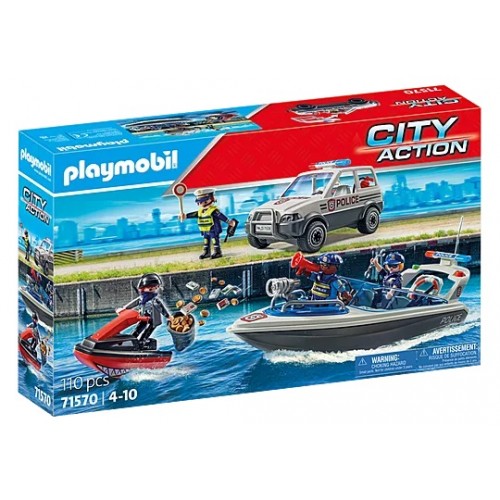 PLAYMOBIL CITY ACTION ΘΑΛΑΣΣΙΑ ΑΣΤΥΝΟΜΙΚΗ ΚΑΤΑΔΙΩΞΗ (71570)