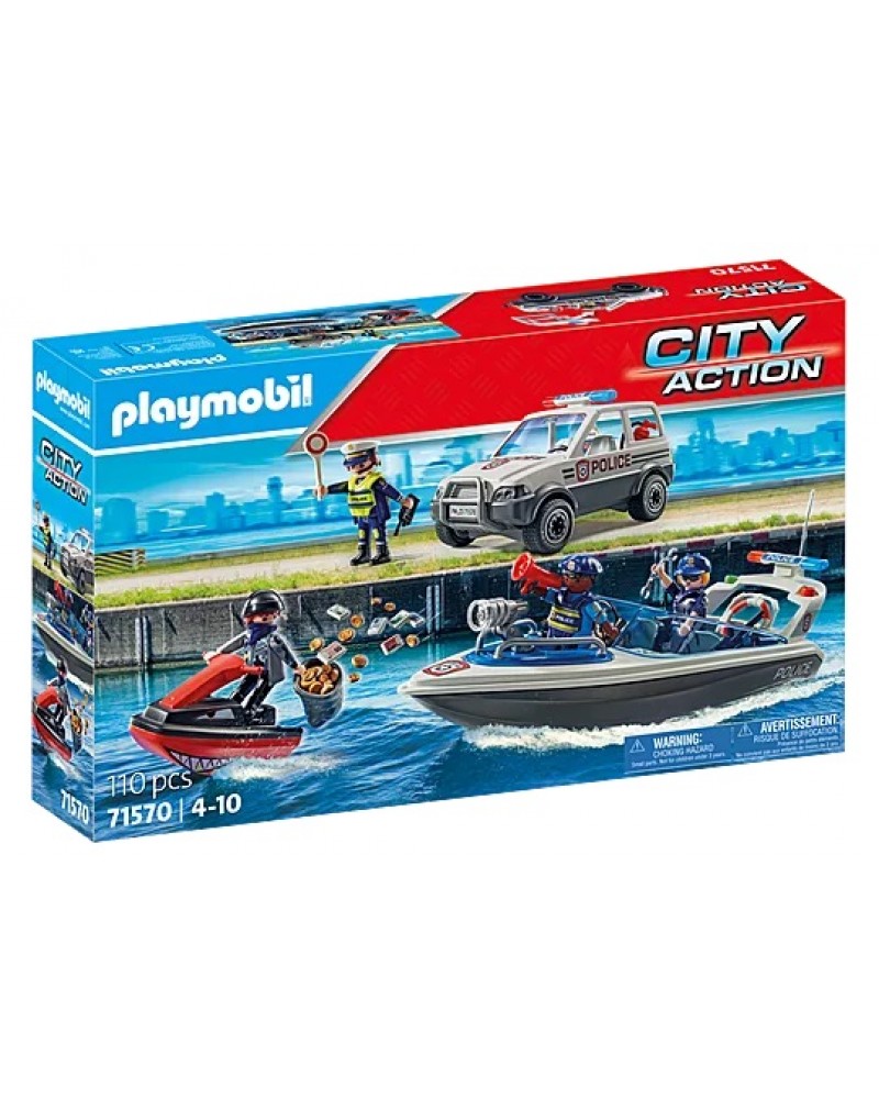 PLAYMOBIL CITY ACTION ΘΑΛΑΣΣΙΑ ΑΣΤΥΝΟΜΙΚΗ ΚΑΤΑΔΙΩΞΗ (71570)