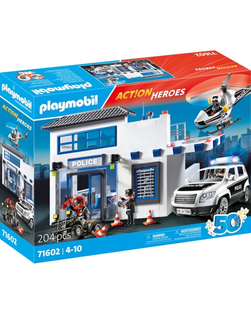 PLAYMOBIL ΑΣΤΥΝΟΜΙΚΟ ΤΜΗΜΑ ΜΕ ΠΕΡΙΠΟΛΙΚΟ & ΕΛΙΚΟΠΤΕΡΟ (71602)