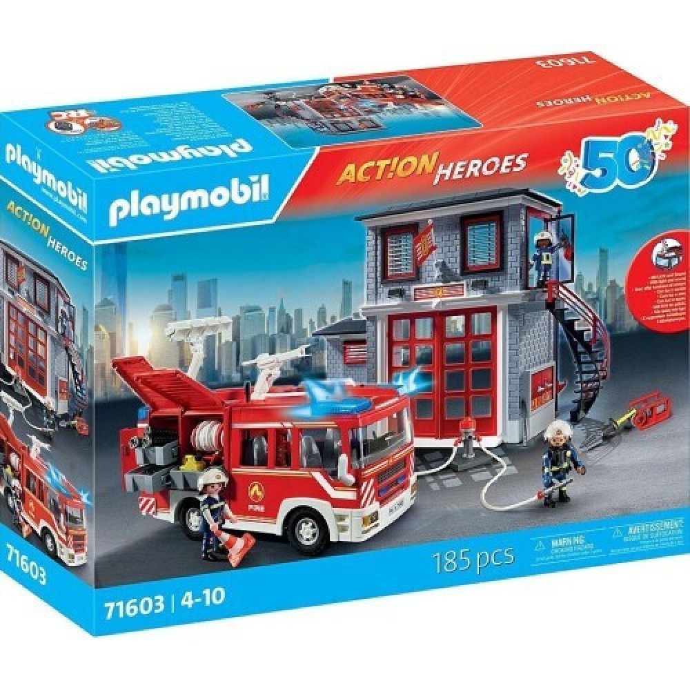 PLAYMOBIL ΑΡΧΗΓΕΙΟ ΚΑΙ ΌΧΗΜΑ ΠΥΡΟΣΒΕΣΤΙΚΗΣ (71603)