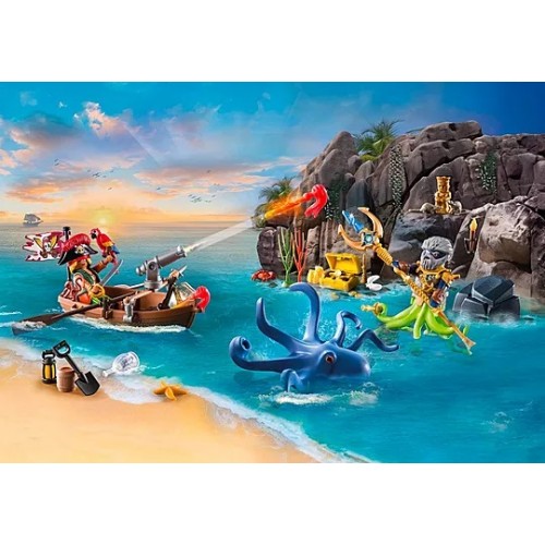 PLAYMOBIL XMAS ΗΜΕΡΟΛ.ΘΗΣΑΥΡΟΣ ΤΩΝ ΠΕΙΡΑΤΩΝ (71636)