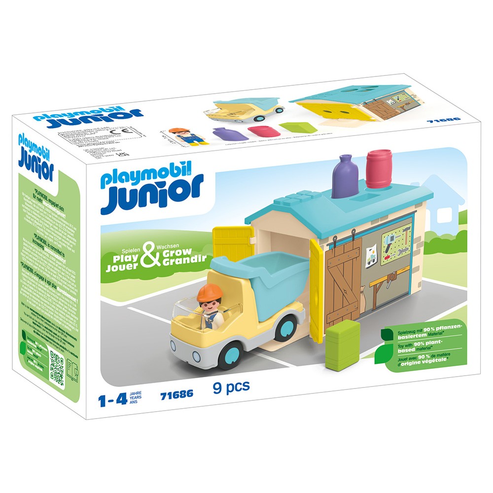 PLAYMOBIL JUNIOR ΦΟΡΤΗΓΟ ΜΕ ΓΚΑΡΑΖ (71686)