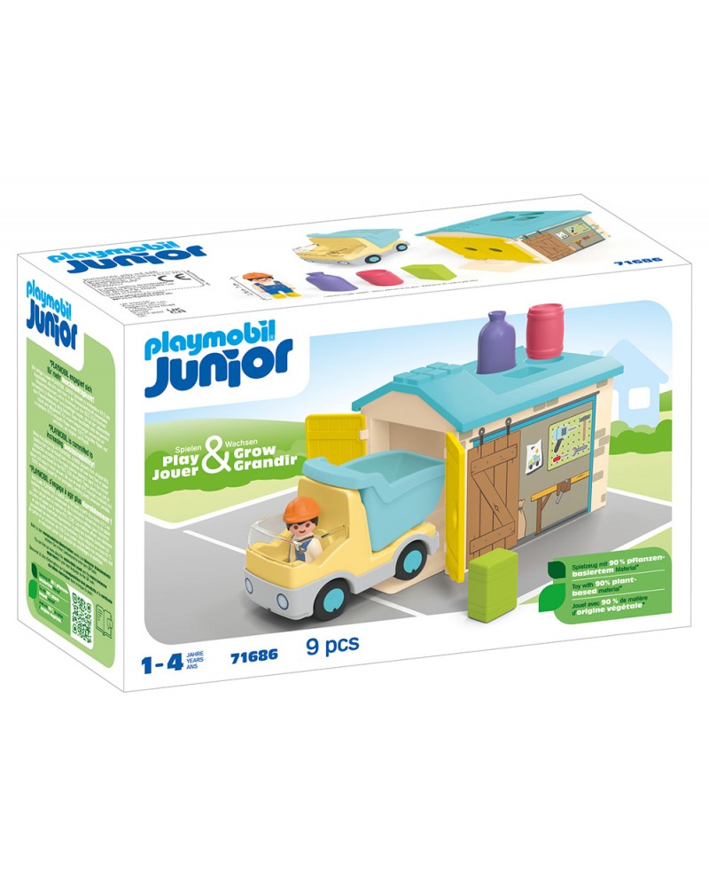 PLAYMOBIL JUNIOR ΦΟΡΤΗΓΟ ΜΕ ΓΚΑΡΑΖ (71686)