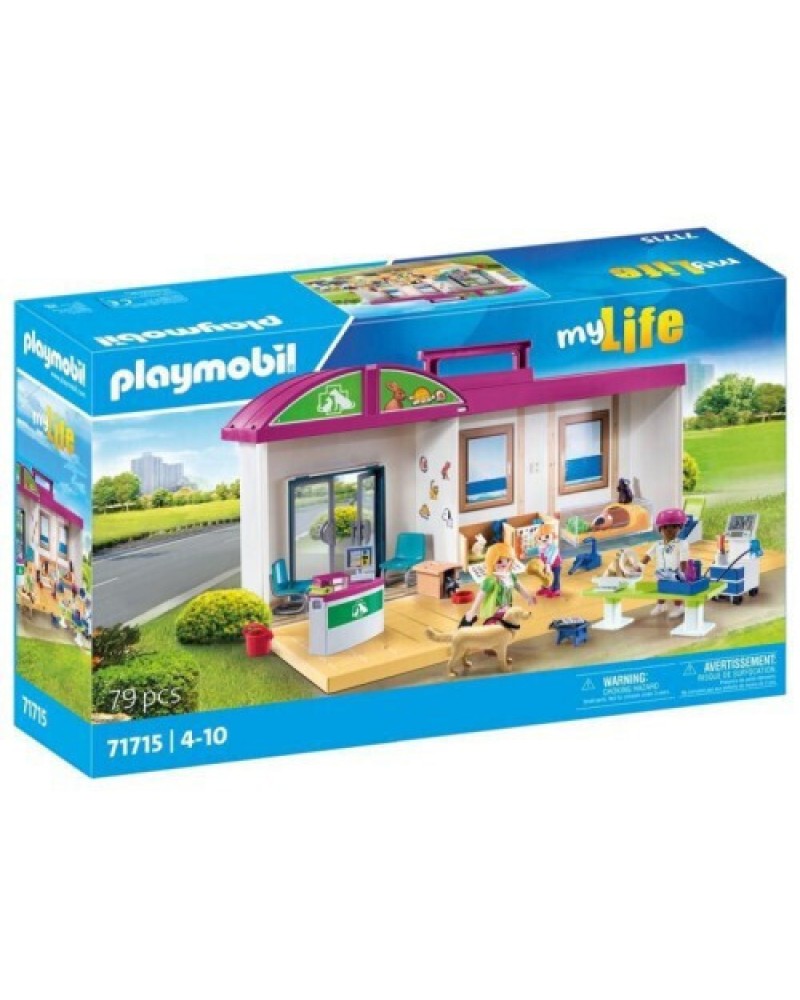 PLAYMOBIL ΒΑΛΙΤΣΑΚΙ ΚΤΗΝΙΑΤΡΙΚΗ ΚΛΙΝΙΚΗ (71715)