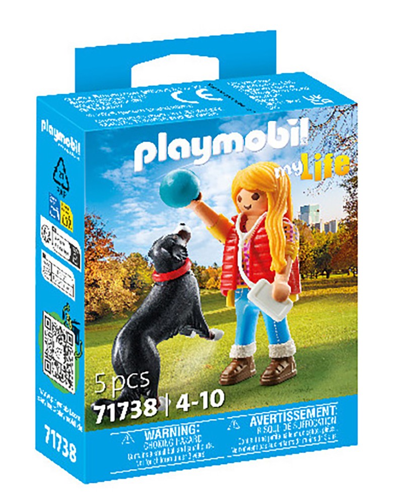 PLAYMOBIL ΓΥΝΑΙΚΑ ΜΕ ΟΡΕΙΝΟ ΣΚΥΛΟ ΜΠΕΡΝΙΖ (71738)