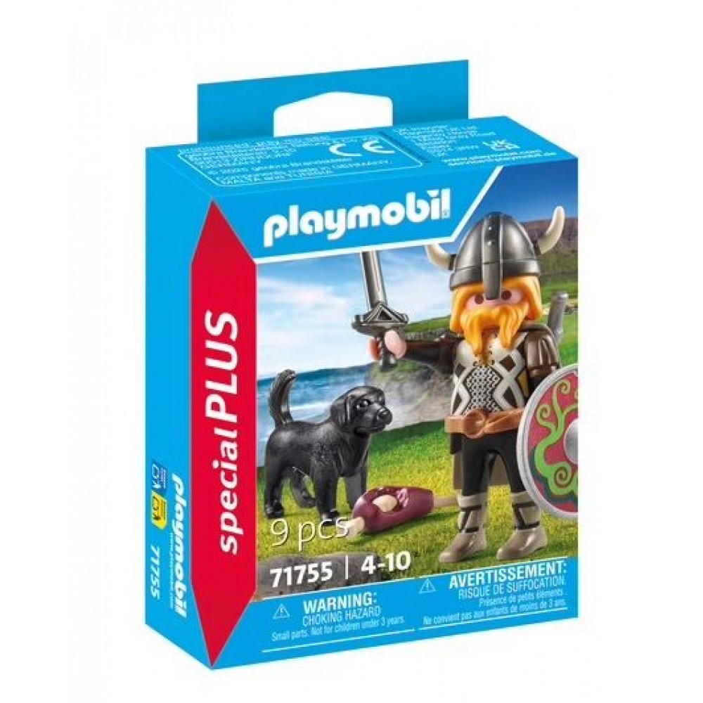 PLAYMOBIL ΒΙΚΙΝΓΚ ΜΕ ΣΚΥΛΟ (71755)