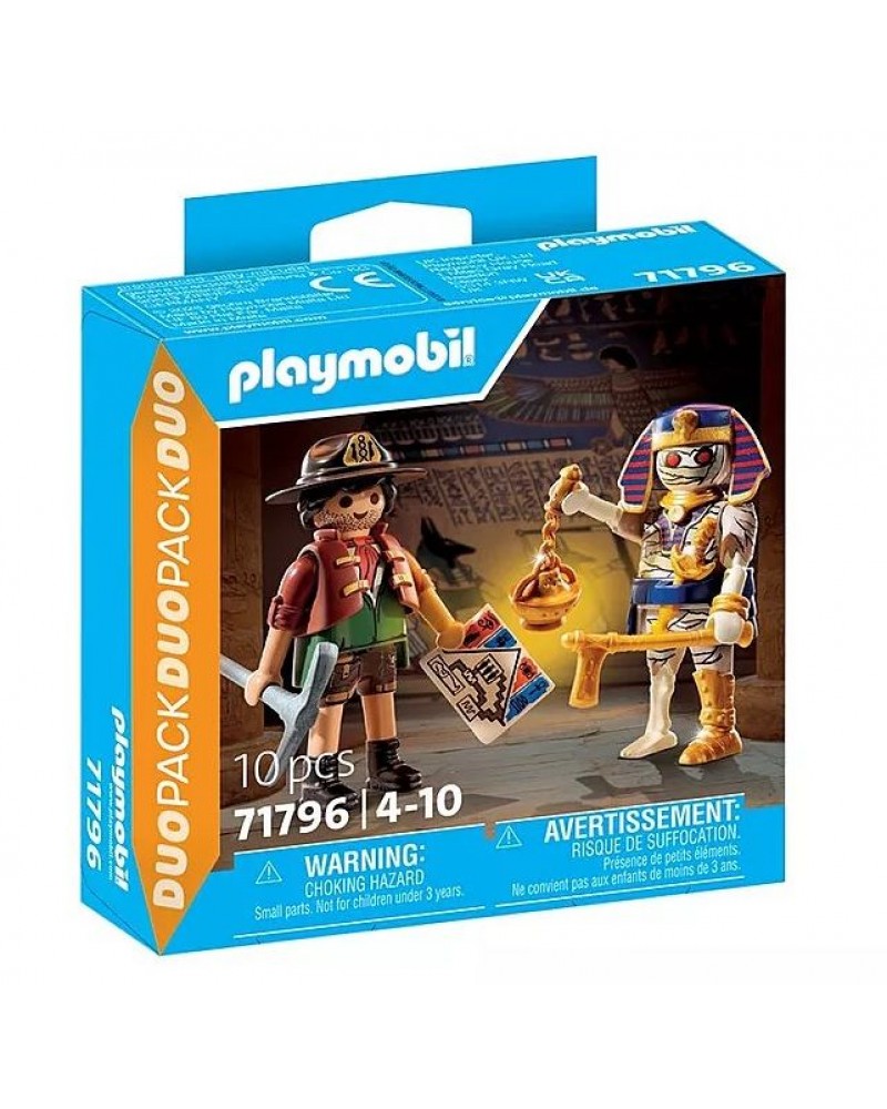 PLAYMOBIL DUOPACK ΚΥΝΗΓΟΣ ΘΗΣΑΥΡΟΥ ΚΑΙ ΜΟΥΜΙΑ (71796)