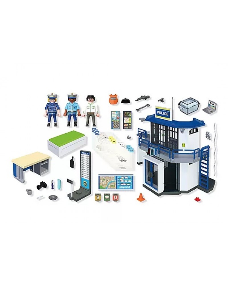 PLAYMOBIL CITY ACTION ΑΣΤΥΝΟΜΙΚΟ ΤΜΗΜΑ ΜΕ ΔΩΜΑΤΙΟ ΕΡΕΥΝΩΝ (71874)