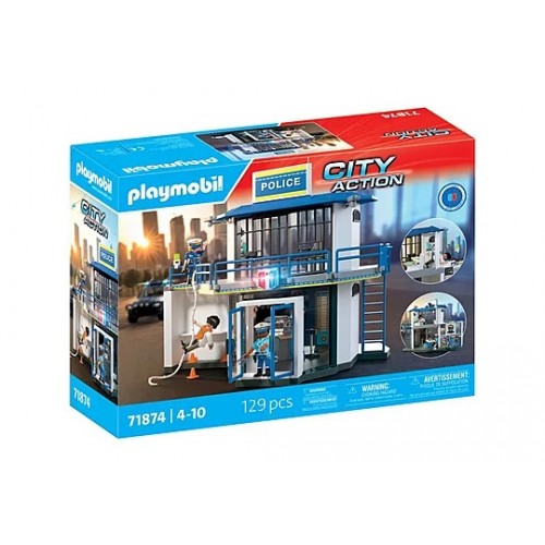 PLAYMOBIL CITY ACTION ΑΣΤΥΝΟΜΙΚΟ ΤΜΗΜΑ ΜΕ ΔΩΜΑΤΙΟ ΕΡΕΥΝΩΝ (71874)