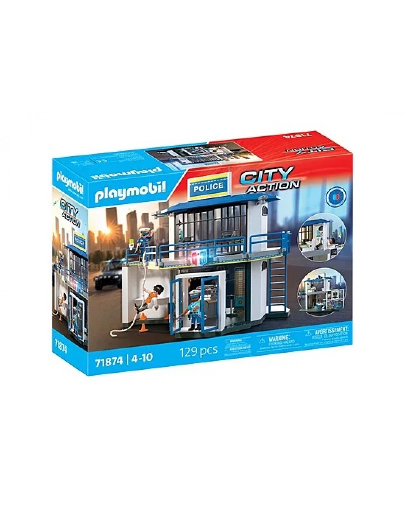 PLAYMOBIL CITY ACTION ΑΣΤΥΝΟΜΙΚΟ ΤΜΗΜΑ ΜΕ ΔΩΜΑΤΙΟ ΕΡΕΥΝΩΝ (71874)