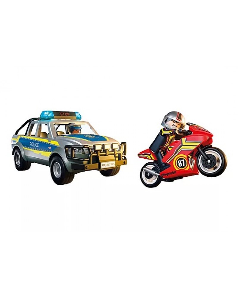 PLAYMOBIL CITY ACTION ΑΣΤΥΝΟΜΙΚΟ ΟΧΗΜΑ PICKUP / ΜΟΤΟΣΥΚΛΕΤΑ (71875)