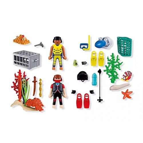 PLAYMOBIL CITY ACTION ΥΠΟΒΡΥΧΙΑ ΕΠΙΧΕΙΡΗΣΗ ΑΣΤΥΝΟΜΙΑΣ (72078)