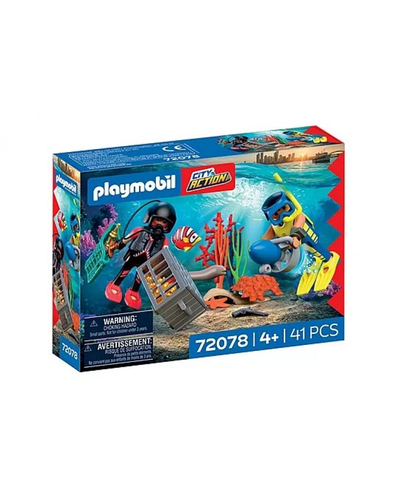 PLAYMOBIL CITY ACTION ΥΠΟΒΡΥΧΙΑ ΕΠΙΧΕΙΡΗΣΗ ΑΣΤΥΝΟΜΙΑΣ (72078)