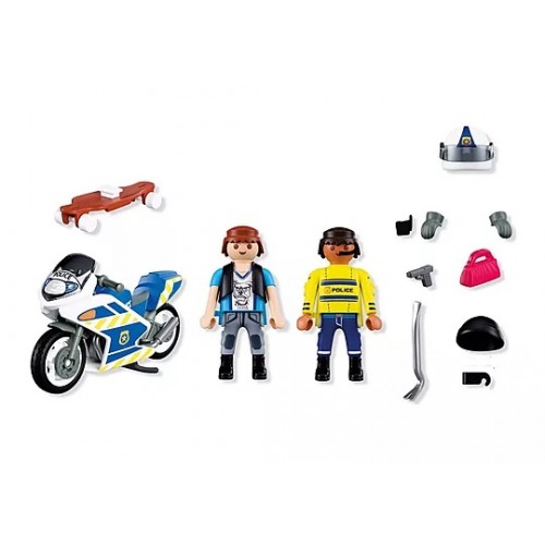 PLAYMOBIL CITY ACTION ΑΣΤΥΝΟΜΙΚΗ ΚΑΤΑΔΙΩΞΗ ΜΕ ΜΟΤΟΣΙΚΛΕΤΑ (72079)