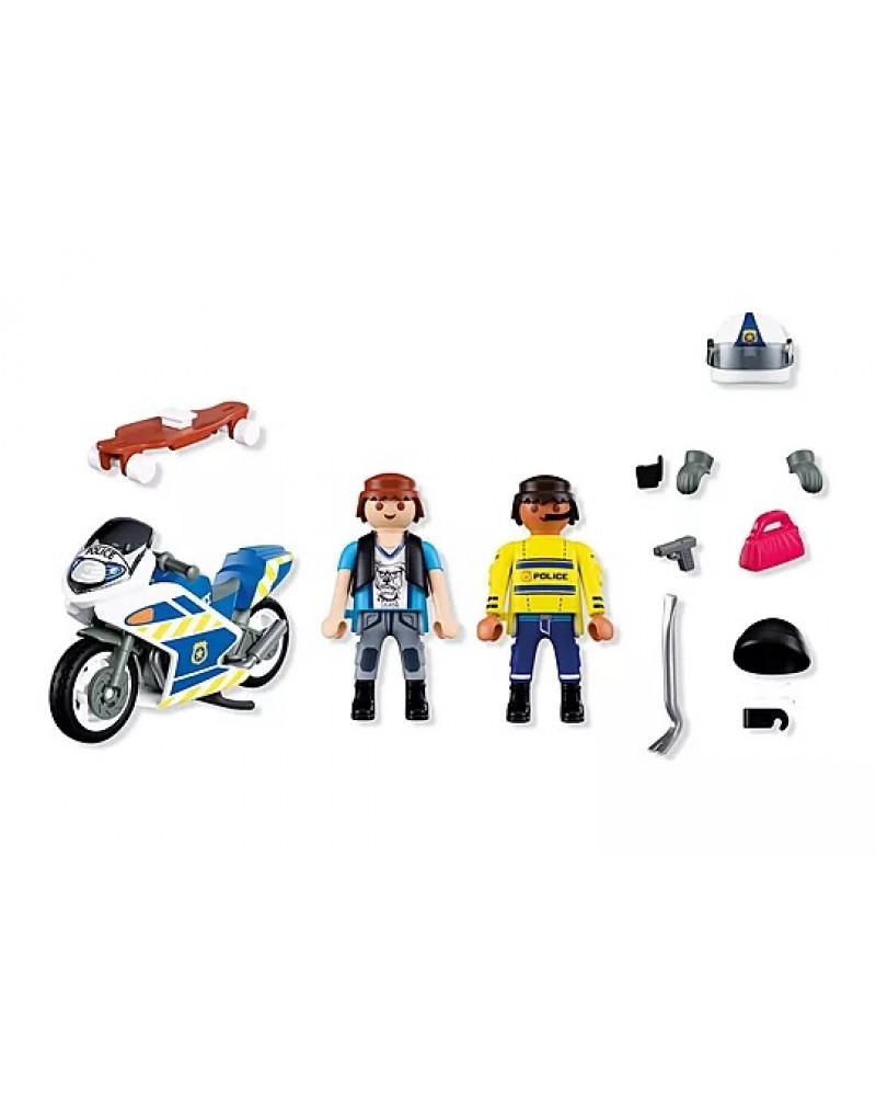 PLAYMOBIL CITY ACTION ΑΣΤΥΝΟΜΙΚΗ ΚΑΤΑΔΙΩΞΗ ΜΕ ΜΟΤΟΣΙΚΛΕΤΑ (72079)