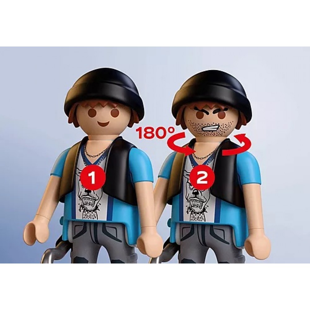 PLAYMOBIL CITY ACTION ΑΣΤΥΝΟΜΙΚΗ ΚΑΤΑΔΙΩΞΗ ΜΕ ΜΟΤΟΣΙΚΛΕΤΑ (72079)