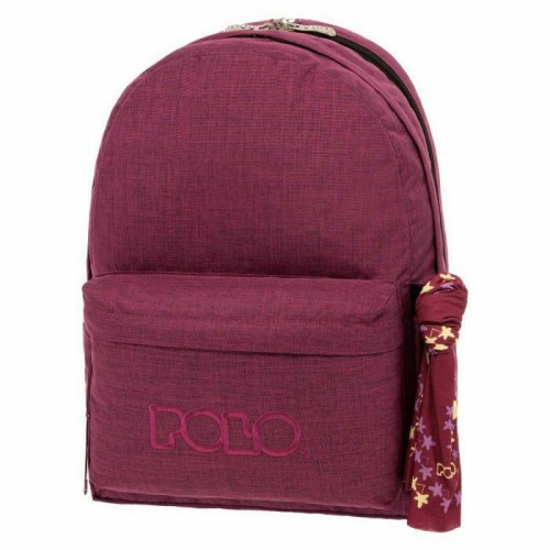 POLO ΣΑΚΙΔΙΟ ORIGINAL DOUBLE SCARFF ΜΕ ΜΑΝΤΗΛΙ ΜΕΛΙΤΖΑΝΙ 2022 (901235-4801)