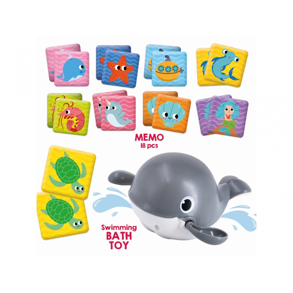 CAROTINA BABY OCEAN FUN BATH TOYS HAPPY WHALE (105359-A)