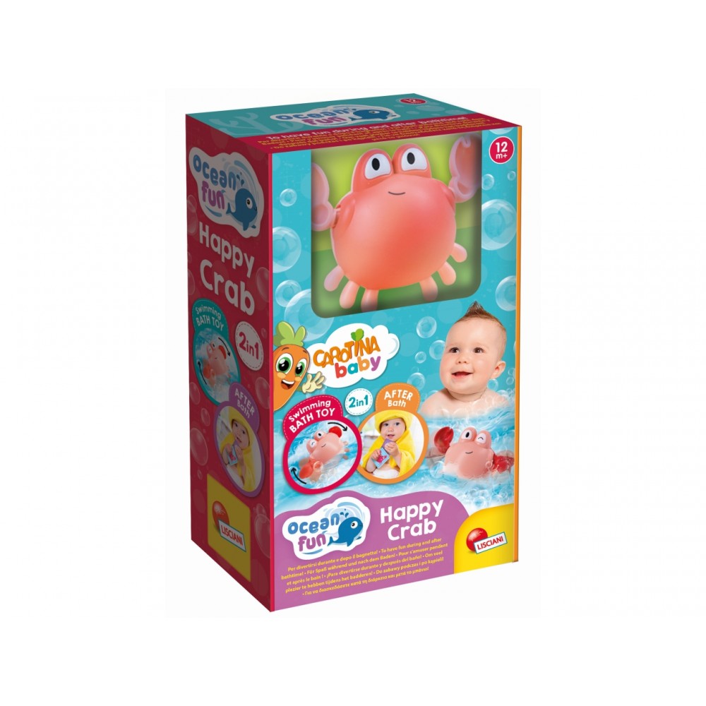 CAROTINA BABY OCEAN FUN BATH TOYS HAPPY CRAB (105359-B)