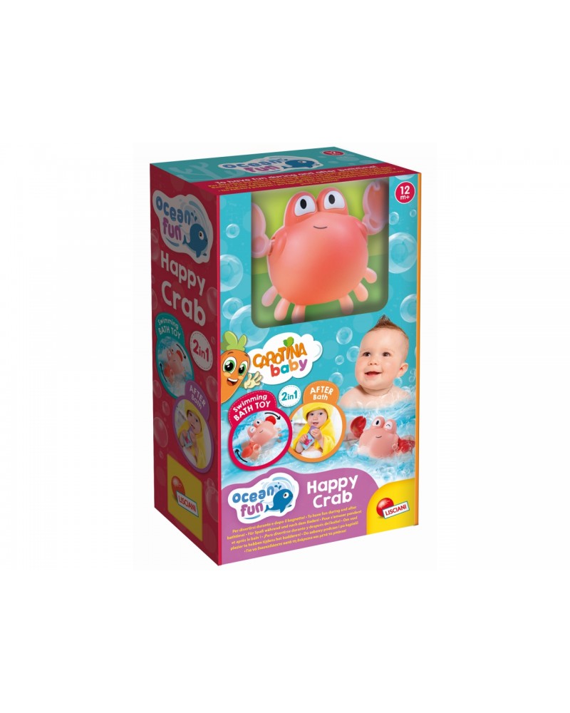 CAROTINA BABY OCEAN FUN BATH TOYS HAPPY CRAB (105359-B)