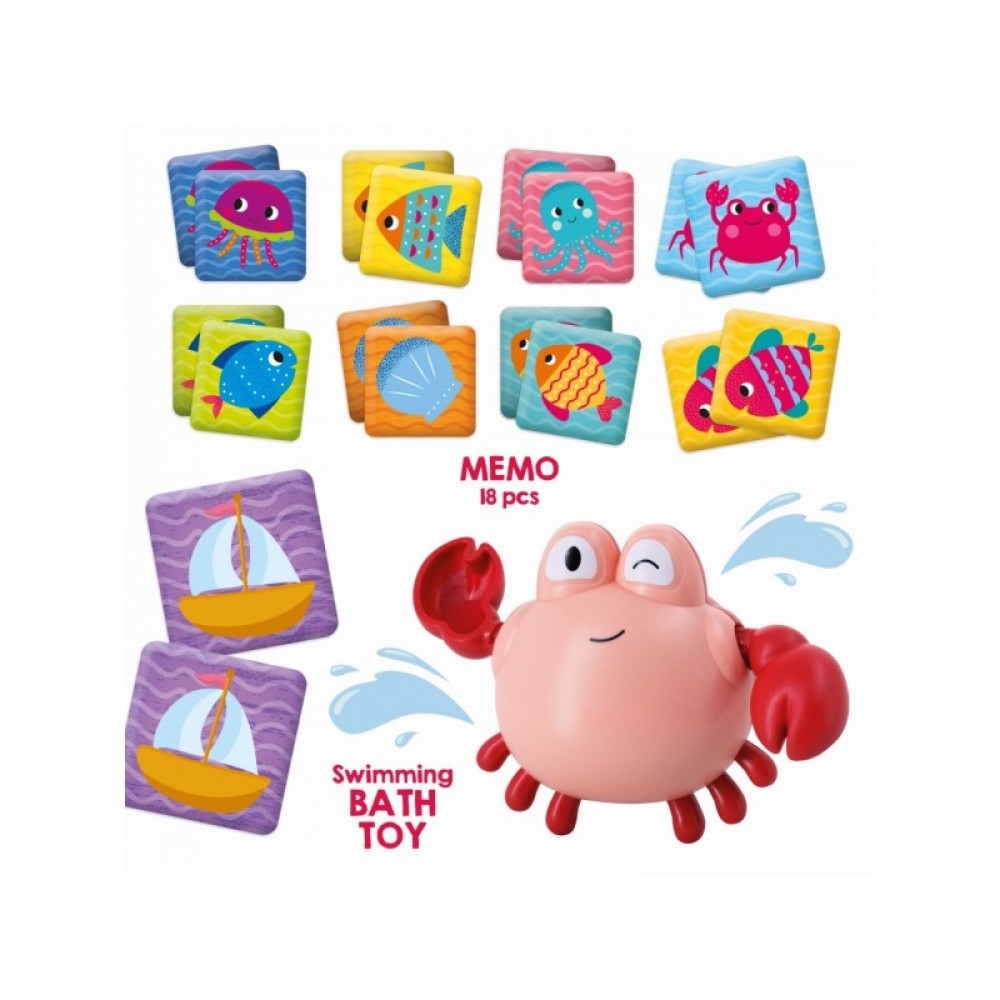 CAROTINA BABY OCEAN FUN BATH TOYS HAPPY CRAB (105359-B)