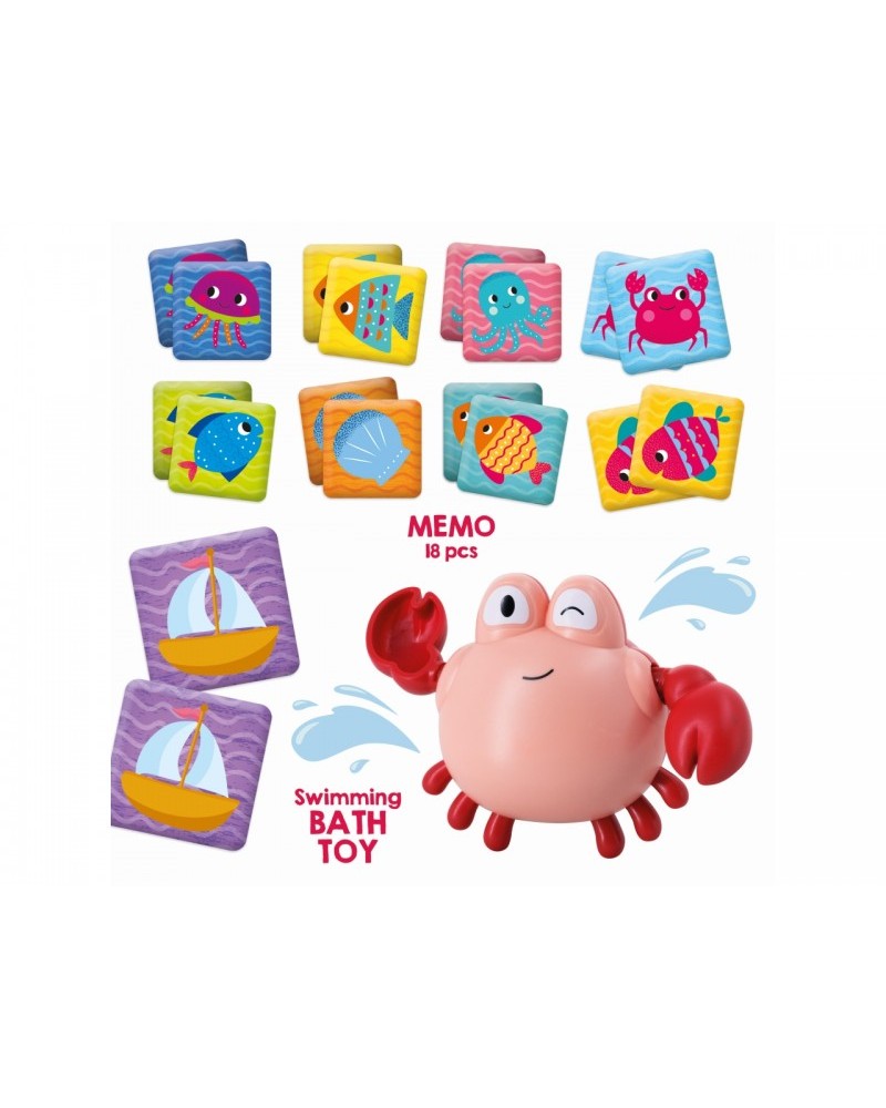 CAROTINA BABY OCEAN FUN BATH TOYS HAPPY CRAB (105359-B)