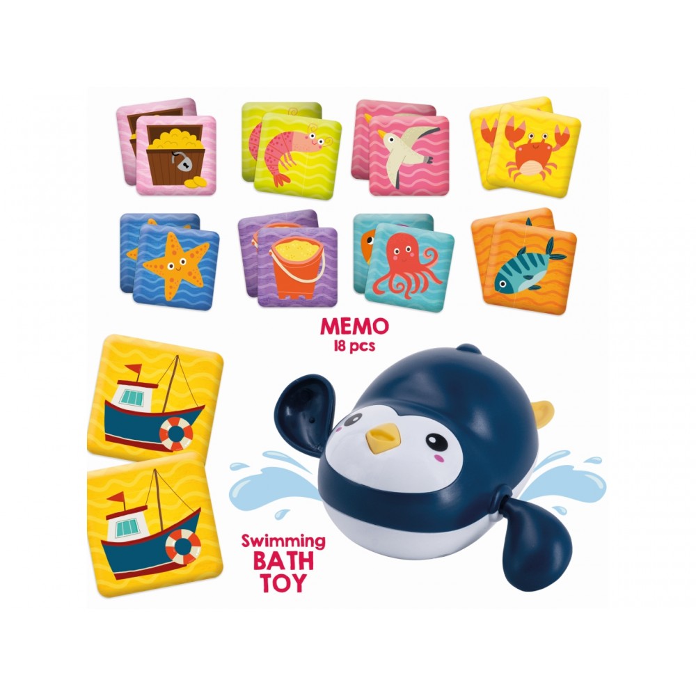 CAROTINA BABY OCEAN FUN BATH TOYS HAPPY PENGUIN (105359-C)